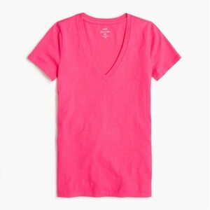 J.Crew women's slub cotton tee Hot Pink XS
